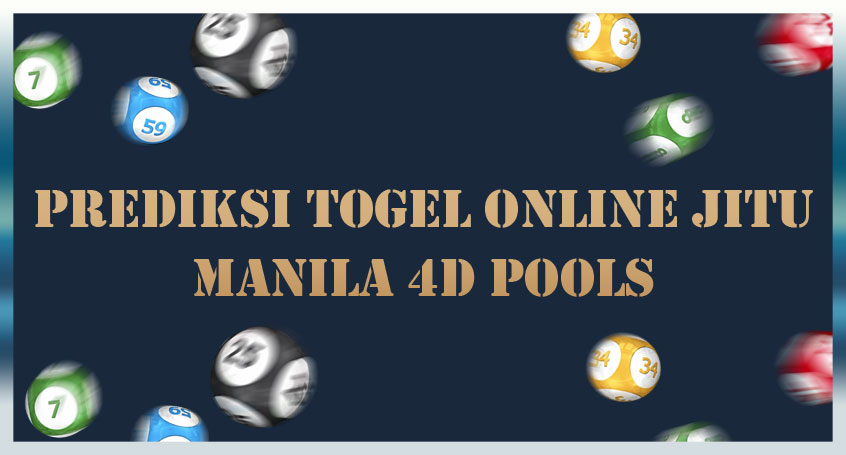 Prediksi Togel Online Jitu Manila 4D Pools 25 Maret 2020